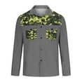 thumbnail image 6 of DDAPJ pyju Mens Western Cowboy Shirts Camouflage Button Down Shirt Long Sleeve Work Shirts for Men with Two Pockets Gray L, 6 of 8