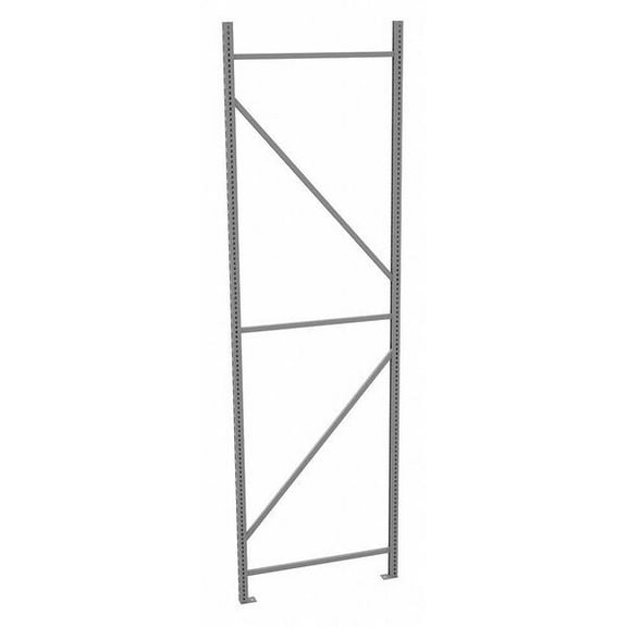 Tennsco Upright Frame, 36 in D, 1 3/4 in W, Gray BUF-36120