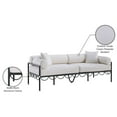 thumbnail image 5 of Meridian Furniture Portofino 85.75" Cream Water Resisting Fabric Patio Sofa, 5 of 9