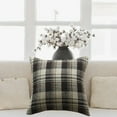 thumbnail image 4 of Christmas Pillow Cover, Holiday Home Decor, Woolen Plaid Cushion Cover for Christmas Decorations, Red and Green Soft Polyester Square Pillowcase 45x45cm, 4 of 7