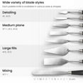 thumbnail image 2 of Arteza Palette Knives Art Tool Supply Set for Mixing and Applying Paint, Set of 8, 2 of 8