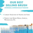 thumbnail image 2 of Princeton Select Artiste, Series 3750, Paint Brush for Acrylic, Watercolor and Oil, Oval Wash, 3/4 Inch, 2 of 7