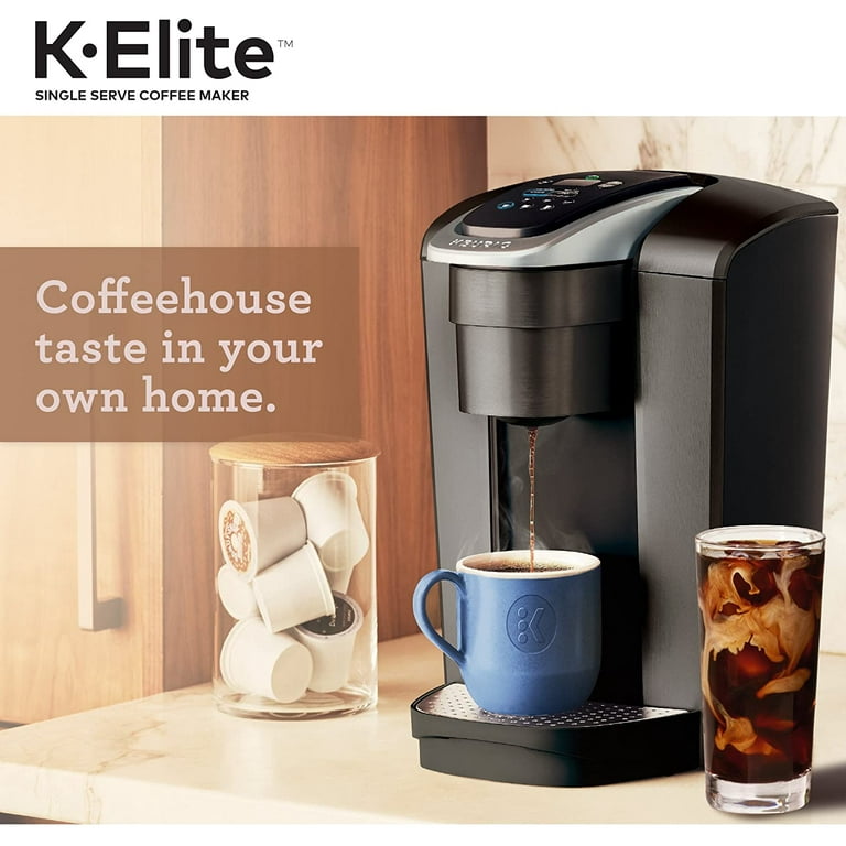 Keurig K-Elite Single-Serve K-Cup Pod Coffee Maker with Iced Coffee Setting  - Gold