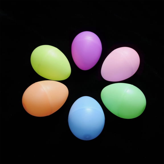AYktou 3 Pcs Easter Eggs - Disposable Glows Stick Eggs, 1.5×2.3 Inch Party Favors Glitter Easter Egg Hunt Fillers Gift Mini Luminous Sticks Scene Arrangement for Easter Decorations Supplies, Blue