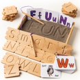thumbnail image 1 of Hulats Juguete de aprendizaje del alfabeto de rastreo de letras Montessori - Aprende a escribir juego de ortografía y rastreo de letras para niños de 3 a 5 años Bandeja de arena - Juguete de habilidad, 1 of 6