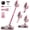 pink color, variant on 16000Pa Cordless Wet/Dry Vacuum Mop, Self-Cleaning & Low Noise. 3 Modes, Multi-Angle Brush. Great for Floors, Rugs, Cars & Pet Hair. Black & White.