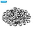thumbnail image 3 of Perlas separadoras de 6 mm, 100 piezas de separadores de perlas de cristal redondas a granel para hacer joyas, negras, 3 of 6