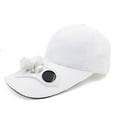 thumbnail image 4 of Uqiangy Hat with Fans Solar Power Hat with Fans Fan Hats for Men Sun Hat with Solar Powered Fans Solar Hat with Built In Fan Fan Hats for Women Sombrero Con Ventilador Solar White One Size, 4 of 4