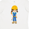 thumbnail image 4 of Inktastic Construction Girl, Brown Hair, Cute Girl, Hammer Girls Toddler T-Shirt, 4 of 5