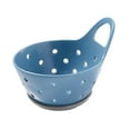 thumbnail image 3 of Cesta de frutas, colador de frutas, frutero con asa, bol decorativo para escurrir Azul, 3 of 9