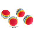thumbnail image 5 of Bolas De Descompresión 12 Uds. De bolas de juguete de arcoíris de colores para gatos, teaser con gatito de plumas, amor para jugar, 5 of 5