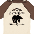 thumbnail image 4 of Inktastic Sister Bear Native Arrow Girls Long Sleeve Baby Bodysuit, 4 of 5