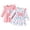Pink, variant on LIIPEE Girls Dresses 2 Pack Cartoon Butterfly Printed Ruffled Long Sleeve Round Neck Bowknot A-Line Princess Sundress Girl Leisure Casual Daily Party Photoshoot Dress,Pink,12M