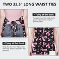 thumbnail image 6 of Pink Breast Cancer Apron-Garden Aprons for Women with Pockets-Cotton Linen Waterproof Kitchen Cooking Gardening Aprons Adjustable for Kitchen,Cooking,BBQ and Salon 32"x27", 6 of 7
