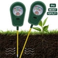 thumbnail image 3 of 3-in-1 Soil Test Kit, Soil Moisture Meter/Soil * Meter/Fertility Soil Tester Gardening Tool, Soil Hygrometer for Garden, Farm, Plant, Outdoor, Indoor, Lawn Care Moisture Meter for Hous Plants, 3 of 9