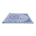thumbnail image 2 of Ahgly Company Machine Washable Indoor Rectangle Persian Blue Traditional Area Rugs, 5' x 7', 2 of 4