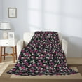 thumbnail image 2 of Rateoe Daisies Flowers Pattern Flannel Throw Blanket, Ultra-soft Blanket for Bed, Couch, Car, Hypoallergenic Anti-pilling blanket-60"x50"(Vertical), 2 of 6