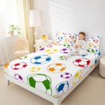 thumbnail image 4 of Homewish Colorful Football Bed Sheets,Soccer Sport King Sheets,Boys Ball Game Sheet Set For Boys Kids,Super Cozy Room Decor,4pcs, 4 of 7