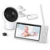 Baby Monitor, eufy Security Spaceview S Video Monitor, Peace of Mind for New Moms, 5 inch LCD Display, 110° Wide-Angle Lens Included, 720p HD, Lullaby Mode, Night Vision, Day-Long Battery, Crib Mount