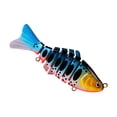 thumbnail image 2 of WIHJ Swimbait de Pêche à 7 Segments Eau Salée Eau Douce Poisson Réaliste Attractif pour Jeunes Adultes Pêcheurs, 2 of 5
