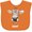 Orange, variant on Inktastic Moo Cute Brown Holstein Cow Boys or Girls Baby Bib