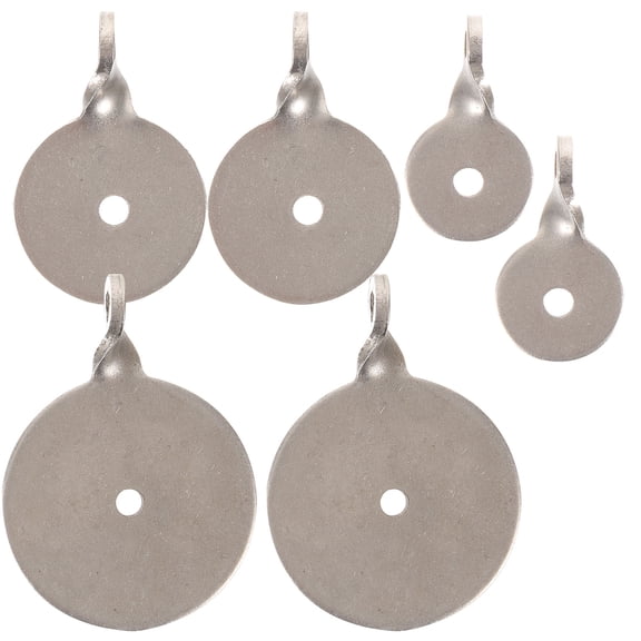 Hemobllo 6pcs Steel Gong Target Hanger Archery Target Stainless Steel Circular Outdoor Shooting
