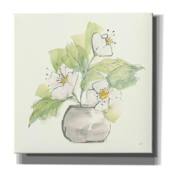 Epic Graffiti 'Plant Poppy I' by Chris Paschke, Giclee Canvas Wall Art, 37"x37"