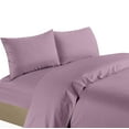 thumbnail image 2 of Bedding Collection 1200 Thread Count 100% Cotton Egyptian Quality Deep Pocket Stripe Sheet Set (King, Lilac), 2 of 2