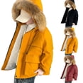 thumbnail image 5 of XIMIN Boys' Warm Winter Coat Waterproof Hooded Thicken Jacket with Faux Fur Hood Puffer Jacket Fleece Lined Fur Collar Outerwear Teenager Thicked Parka, 5 of 5