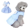 thumbnail image 1 of Camisa de vestir para mascotas, lindo vestido de verano para perros, vestido de princesa para perros, falda de tracción para perros con patrón de ángel, falda sin mangas para perros de, 1 of 6