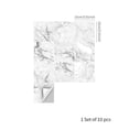 thumbnail image 2 of Tile Stickers 6"x6" Light Gray Marbling Self-adhesive Waterproof Removable Vinyl Peel and Stick Kitchen Backsplash Wall Decals Bathroom Tiles Decor, 2 of 6
