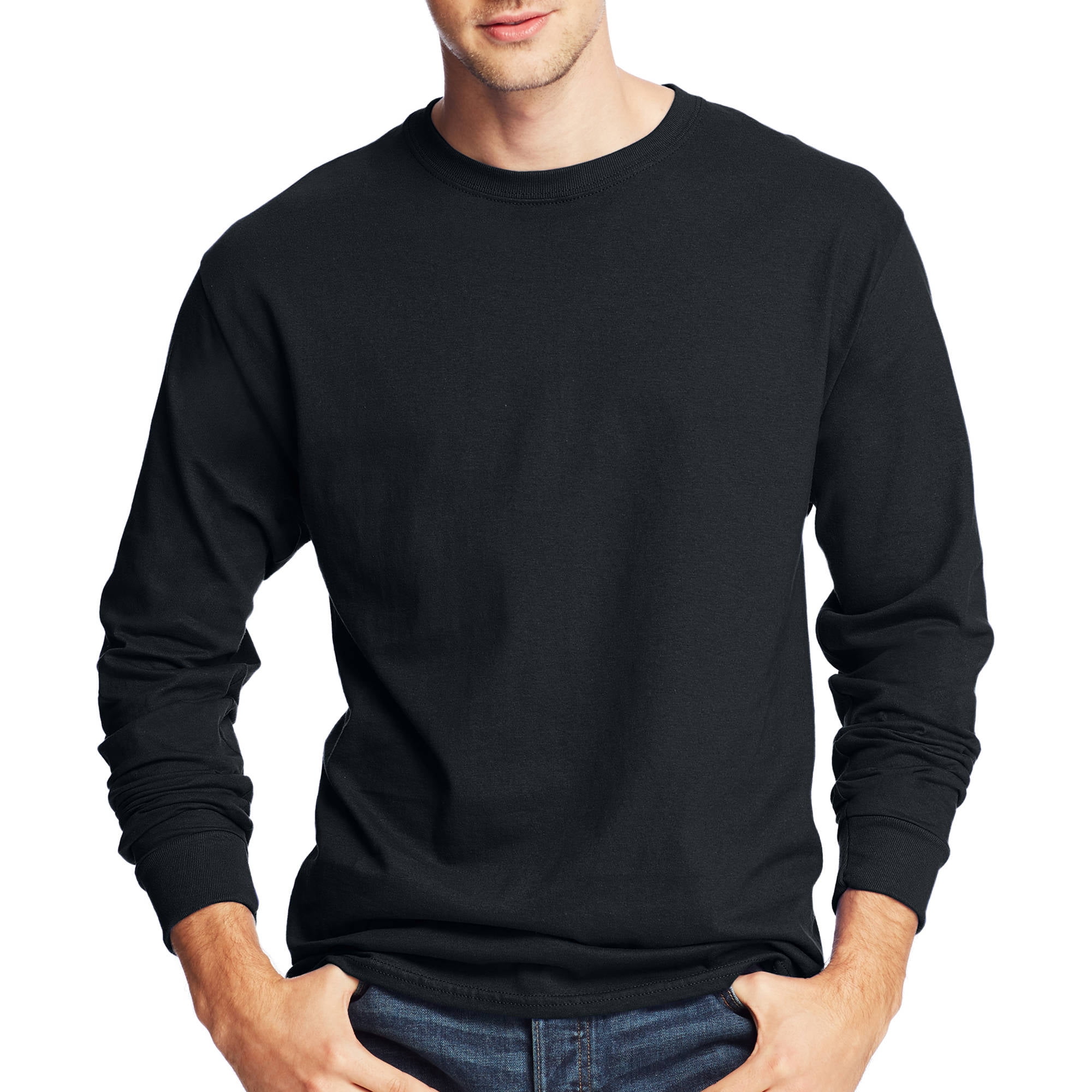 Hanes Hanes Men's and Big Men's ComfortSoft Long Sleeve Tee, Up to