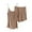 Khaki, variant on Holiday Gift Finder Womens Pajama Sets 2 Piece Women's Summer Loose Solid Color Suspender Home Wear Two-piece Pajama Sets Ndbuld Pink L