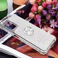 thumbnail image 6 of for Samsung Galaxy A23 4G/5G Glitter Case with Ring Holder, Bling Sparkle Floating Liquid Soft TPU Cushion Fashion Girly Women Girls Clear Case Cover for Samsung Galaxy A23  Colorful, 6 of 14
