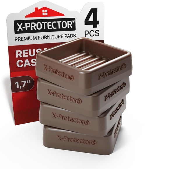 Copas giratorias X-PROTECTOR para muebles, 4 unidades, 1.7 pulgadas