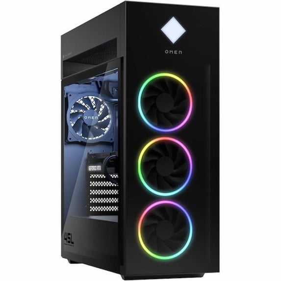Restored HP OMEN 45L GT22-3000I Intel Core Ultra 9 285K 3.2 GHz 64GB DDR5 1TB SSD NVIDIA GeForce RTX 5070 Ti Windows 11 Home Gaming Desktop, Black