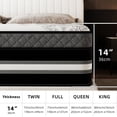thumbnail image 6 of Abunitt 12 inch Queen Mattress,Hybrid Gel Memory Foam Pocket Coils Medium Firm Mattress in a Box, 6 of 10