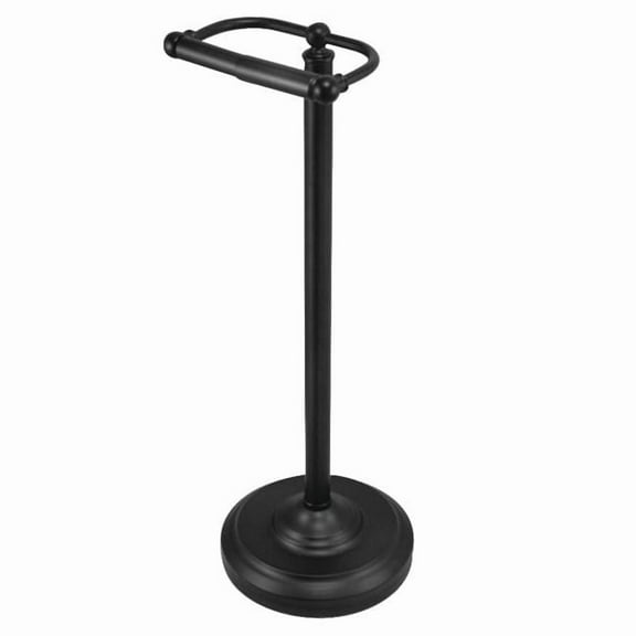 Kingston Brass CC2000 Vintage Freestanding Toilet Paper Holder, Matte Black