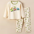thumbnail image 2 of Gubotare Long Sleeve Pajama Set for Teen Girls Unisex Toddlers and Babies' Snug-Fit Cotton Pajamas, Pack of 2 Size 7-8 (AG,7-8 Years), 2 of 7