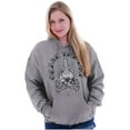 thumbnail image 3 of Cease The Day Skull Dagger Tattoo Unisex Plus Fleece Graphic Hoodie Brisco Brands 2X, 3 of 5