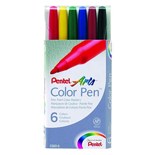 Pentel Color Pen Set of 36 - 36/pk Pentel S360-036 