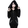 thumbnail image 3 of Unisex Gothic Sweatshirt Witchcraft Moon Long Punk Hoodie Oversized Long Sleeve Zip Up Witch Hoodies Cosplay, 3 of 7