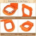thumbnail image 3 of Uxcell 2 Paquete Cortador de Sándwich Sin Corteza, Forma Cuadrada/Corazón, Sellador de Sándwich Sin Corteza para Hacer Pan y Galletas DIY para Desayuno, Almuerzo y Té de la Tarde (Naranja/Rojo Rosa), 3 of 7