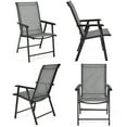 Costway Set of 4 Outdoor Patio Folding Metal Lawn Chairs for Camping