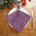 thumbnail image 2 of Coolnut Set of 1 Glitter Texture Satin Napkin Square 20 Inches Table Napkins Soft Smooth Decorative Napkins for Wedding Banquet Party Decoration, 2 of 6