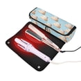 thumbnail image 2 of Hair Tools Travel Bag Heat-Resistant Curling Iron Organizer Bag with Detachable Heatproof Mat Travel Storage Case Cute Capybara with Santa Hat, 2 of 8