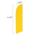 thumbnail image 6 of Vispronet - Solid Plain Yellow 13.5ft Feather Banner Flag Kit – Knitted Polyester Swooper Pole Kit with Teardrop Flag, Pole Set, and Ground Spike – Flag Dyed in The USA, 6 of 8