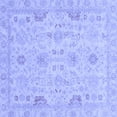 thumbnail image 1 of Ahgly Company Indoor Square Oriental Blue Traditional Area Rugs, 6' Square, 1 of 4