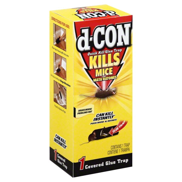 dCON Rodenticide Quick Kill Mouse Glue Trap, 1 Count