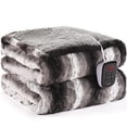 thumbnail image 2 of Bearhug Electric Blanket Full Size 77" x 84", 10 Heating Settings Heated Blanket, 1-12 Hour Auto Shut-Off, Faux Fur & Sherpa Dual-Sidedt, Machine Was, 2 of 7